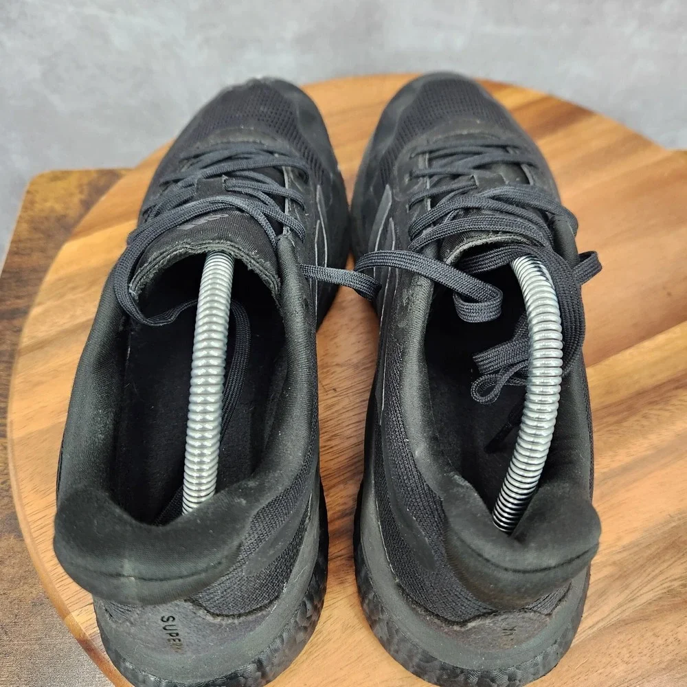 Adidas Supernova Running Shoes Mens 9 Triple Black Sneakers Trainers H04467‎
